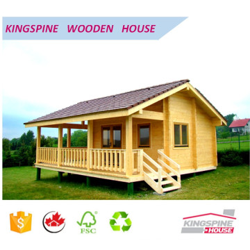 Wooden Log Cabin Prefabricated wood house with terrace